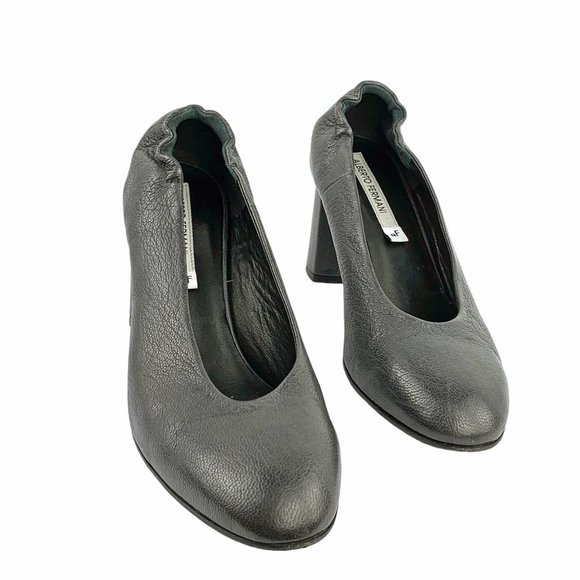 ALBERTO FERMANI  Gray Kidskin Italian‎ Leather Pumps - Picture 8 of 10